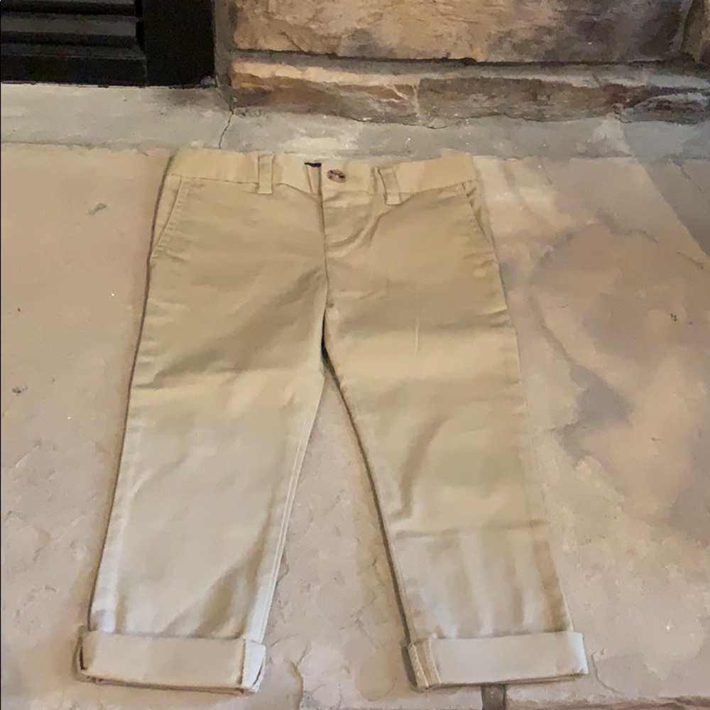 NWT Girls Polo Khaki with cuff